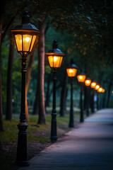 Wall Mural - old street lamp