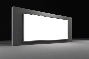 Blank led advertising board or banner