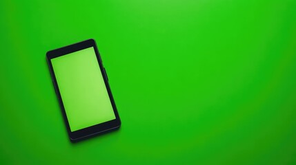 Poster - Compact tablet with a wireless keyboard attachment, placed on a bright green backdrop, showcasing versatile usability