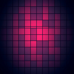 Poster - Vibrant Pink Grid Composition Dark Border Effect for Backdrops and Backgrounds and Presentations
