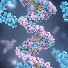 Poster - Visualization of Molecular Structures Complex Biological Interactions and Genetic Components