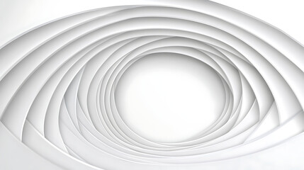 Wall Mural - White Swirl Pattern Tunnel Illusion for Creative Backdrop or Abstract Background Design Element