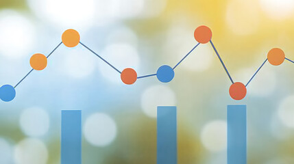 Poster - Analyzing business growth trends data visualization office environment digital marketing insights
