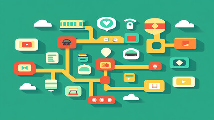 Poster - Exploring digital connectivity in graphic design online space visual content creative environment artistic perspective technology impact