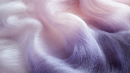 Wall Mural - Abstract pastel colored flowing fabric texture, soft purple and pink hues, dreamy fluid motion background