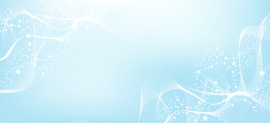 Wall Mural - modern abstract molecules structure for science or medical background. dna helix or atom visualizati