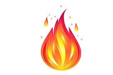 Poster - Flames dynamic idea. Vibrant flame graphic design ideal for creative projects and branding.