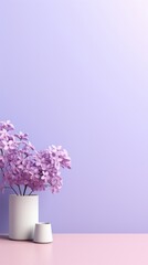 Wall Mural - Lilac blossom flower plant.