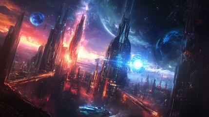 Poster - a sci-fi-inspired metaverse battle arena where players compete in epic multiplayer challenges, utili