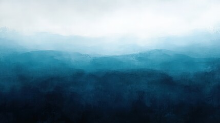 Poster - A smooth gradient from deep navy to light teal, giving the minimalist background a touch of depth and elegance while remaining understated and serene