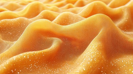 Poster - Vivid closeup of bright yellow fabric with rich texture and soft surface for design inspiration