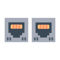 Poster - RJ45 Port Vector Design Icon Style