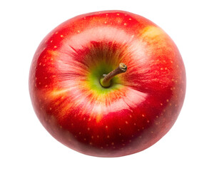 Wall Mural - close up of red apple isolated on transparent background png