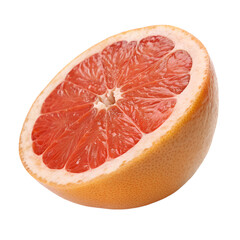 Wall Mural - half a grapefruit alone on isolated on transparent background png