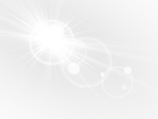Wall Mural - png celestial radiance – ethereal sunlight bursting through the sky, blending with soft lens flares,