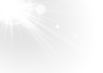 Wall Mural - png celestial radiance – ethereal sunlight bursting through the sky, blending with soft lens flares,