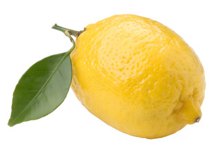 Wall Mural - flat illustration a lemon isolated on transparent background png