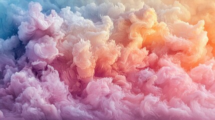 Poster - A captivating and colorful cloud of smoke swirling in dynamic patterns