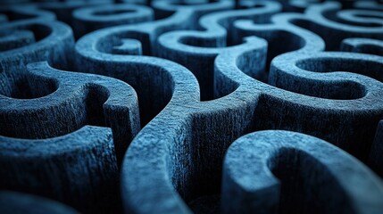 Poster - Closeup view of various intricate wooden pieces showcasing natural textures