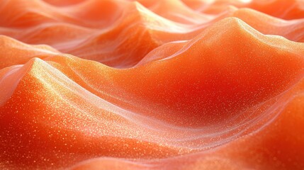 Poster - Closeup of a beautiful red and orange wave displaying fluid motion and color