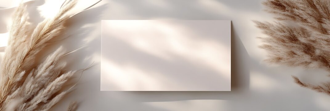 Minimalist Wedding Card Design in Soft Cream and Beige Tones