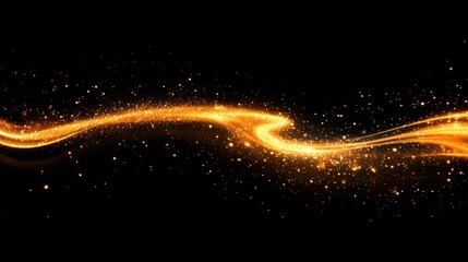 Wall Mural - sparkling light trail background glittering particles.