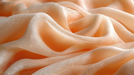 Poster - Closeup view of white cloth featuring numerous small white dots for elegant textiles