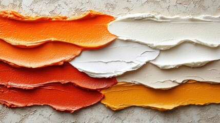 Poster - Closeup view of a wall showcasing a breathtaking array of colorful paint splashes and drips