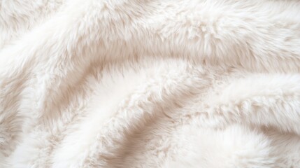 Poster - Soft and cozy fluffy white fur texture with luxurious feel and warmth appealing to touch : Generative AI