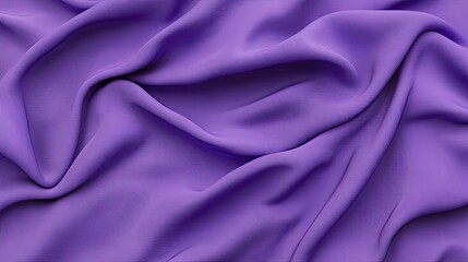 Poster - Soft periwinkle blue fabric waves with flowing movement, delicate folds, and a gentle, airy texture.