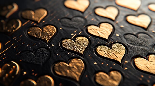 A minimalist Valentine background with elegant typography and heart patterns.