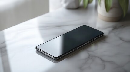 Poster - product mockup featuring a sleek smartphone with a modern UI