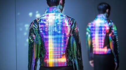 Poster - 3D illusion pattern that gives clothing a holographic effect.