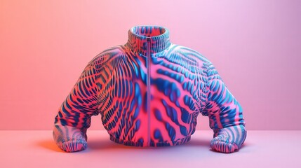 Poster - 3D illusion pattern that gives clothing a holographic effect.