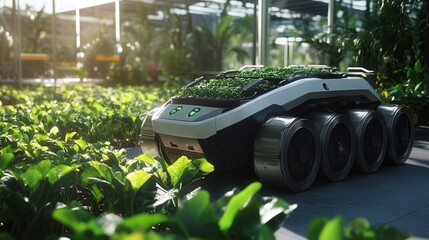 Poster - robotic farming system that fully automates crop production and harvesting