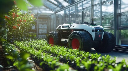 Poster - robotic farming system that fully automates crop production and harvesting