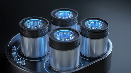 Poster - battery system increasing the lifespan of clean energy storage.