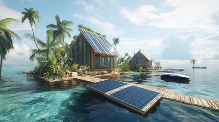 Poster - eco-resort powered by 100 renewable energy