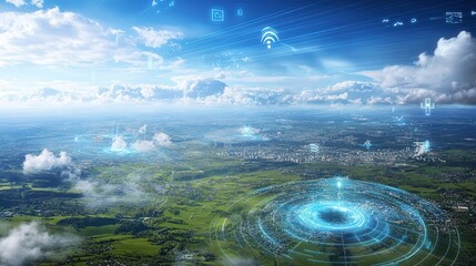 Poster - world where energy is wirelessly transmitted through the air, eliminating the need for batteries.