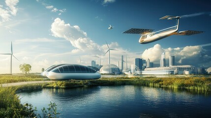 Poster - world where energy is wirelessly transmitted through the air, eliminating the need for batteries.