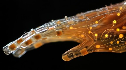 Aufkleber - skin-printed electronic circuit that enhances nerve regeneration.