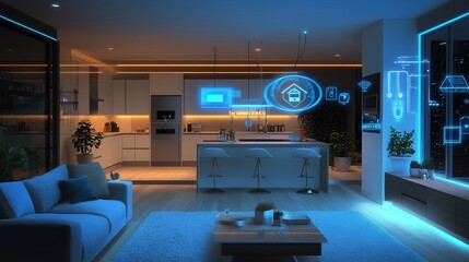 Poster - smart home energy management system adjusting power usage dynamically