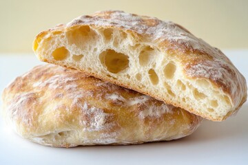 Poster - Two slices of bread stacked on top of each other