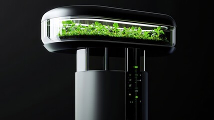 Poster - vertical farm that tracks plant growth with real-time data analytics