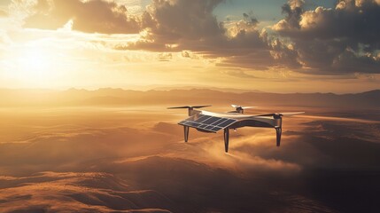 Poster - solar-powered drone that provides free WiFi to remote areas.