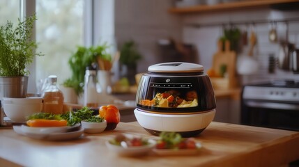 Poster - personal AI chef that prepares meals based on biometric feedback and taste preference.