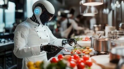 Poster - personal AI chef that prepares meals based on biometric feedback and taste preference.
