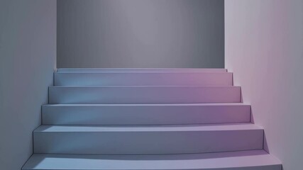 Aufkleber - Dreamy Pastel Stairway