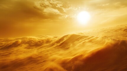 Poster - A sunny day in the desert, ideal for outdoor activities or as a background image