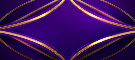 Poster - Purple  and gold abstract luxury background